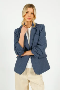 Cinq A Sept 5A7 Boucle Khloe Blazer in Shadow