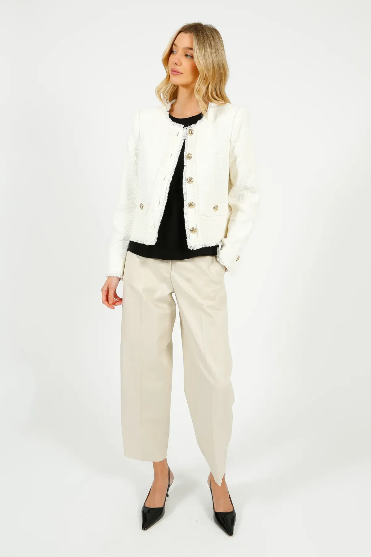 Cinq A Sept 5A7 Christie Jacket in Gardenia