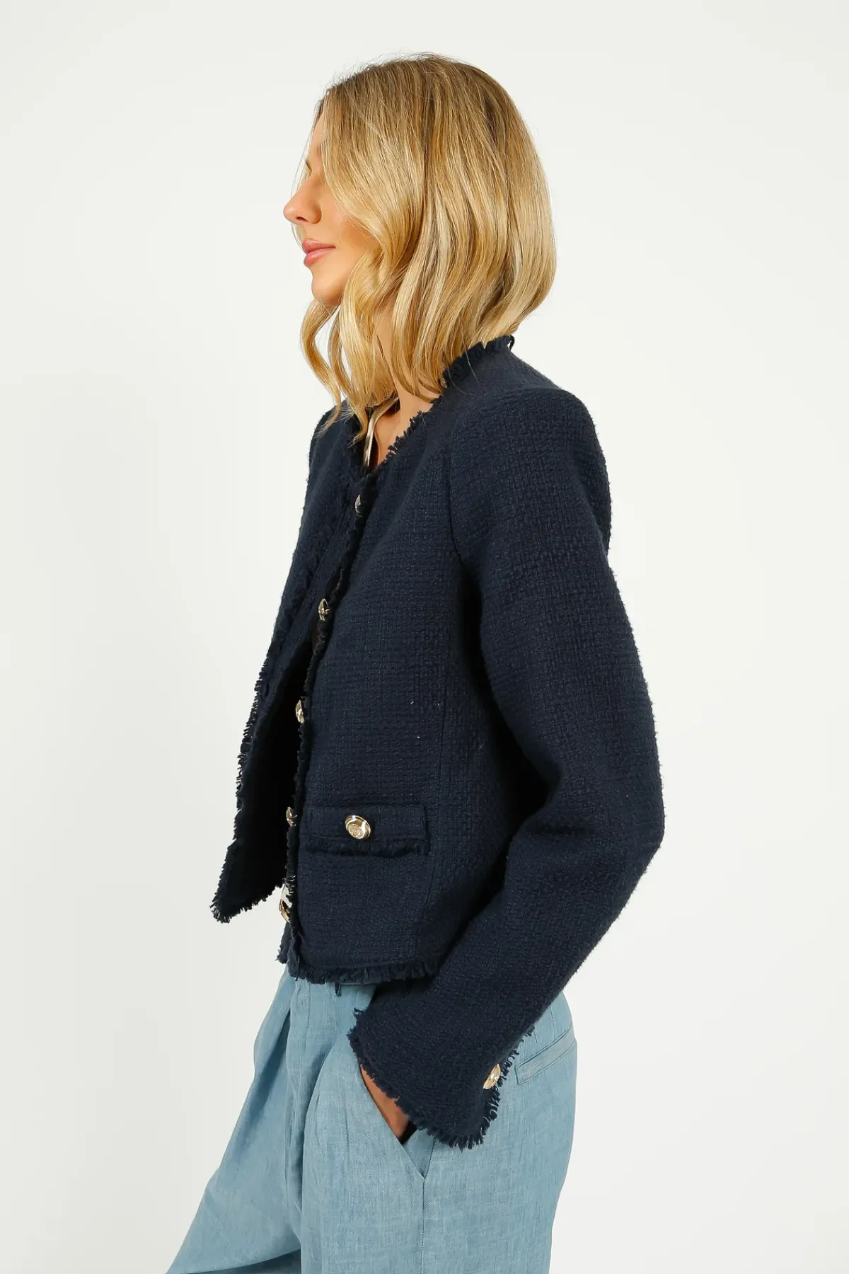Cinq A Sept 5A7 Christie Jacket in Navy