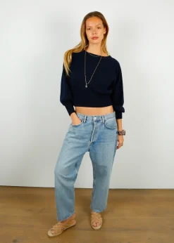 Agolde 90's Crop Pant in Replica Washed Indigo