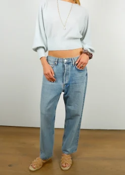 Agolde 90's Crop Pant in Replica Washed Indigo
