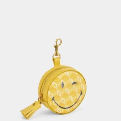 Anya Hindmarch AH Ear Pods Pouch Wink in Lemon