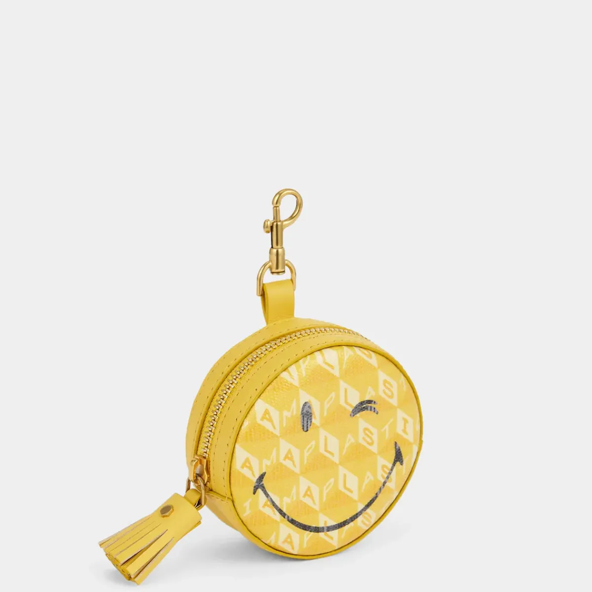 Anya Hindmarch AH Ear Pods Pouch Wink in Lemon