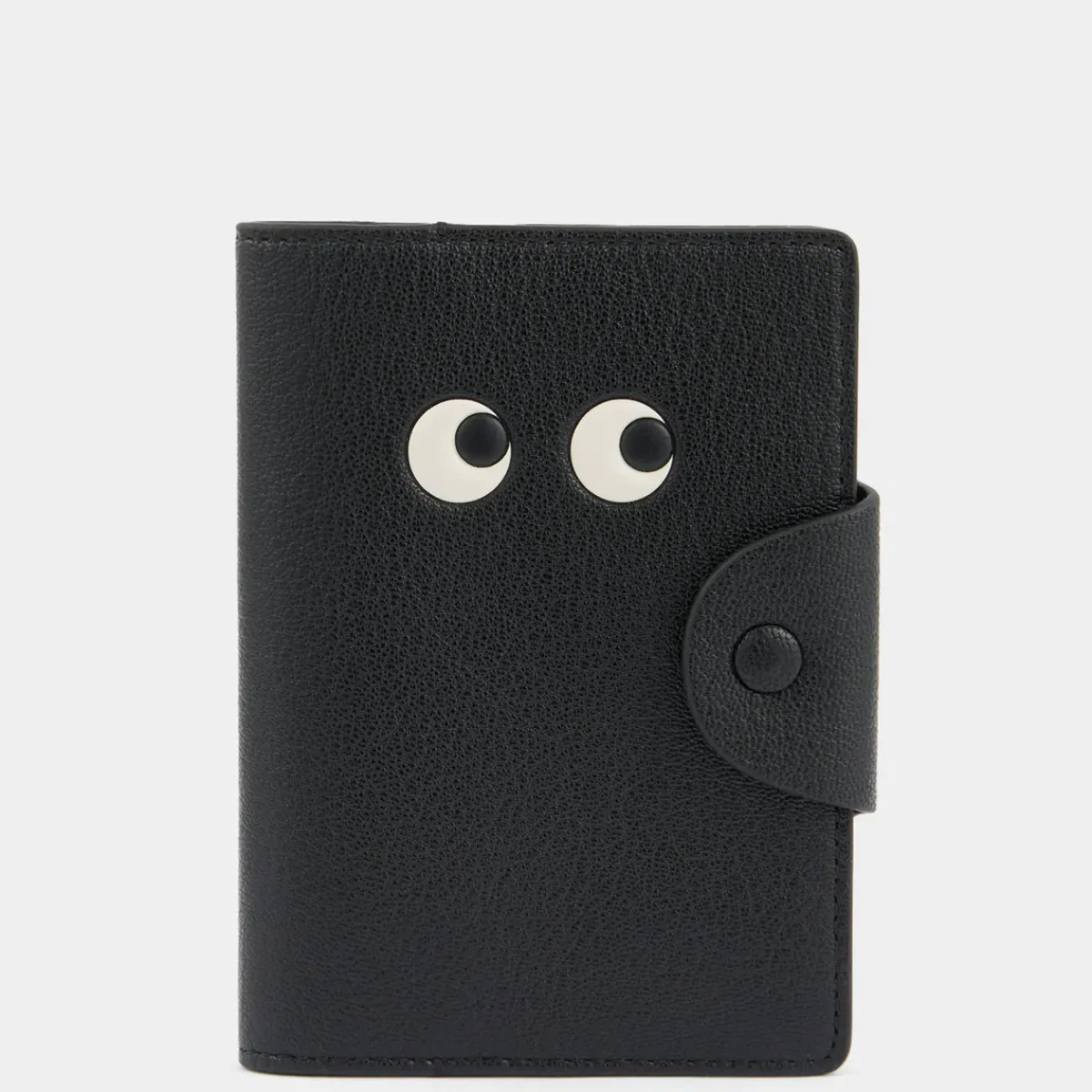 Anya Hindmarch AH Passport Case Eyes in Black