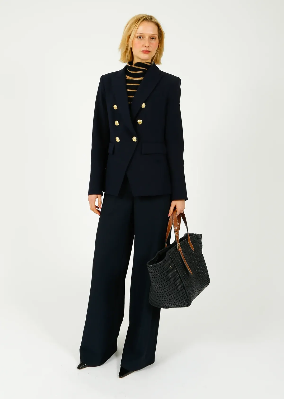 Anya Hindmarch AH The Neeson Square Tote in Marine
