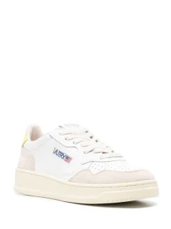 Autry MEDALIST in Suede White, Lemongrass