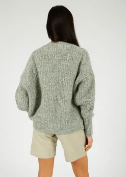 American Vintage AV East 19 Open Cardigan in Tortue Melange