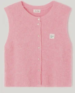 American Vintage AV East 19 SL Knit Vest in Orchid Chine