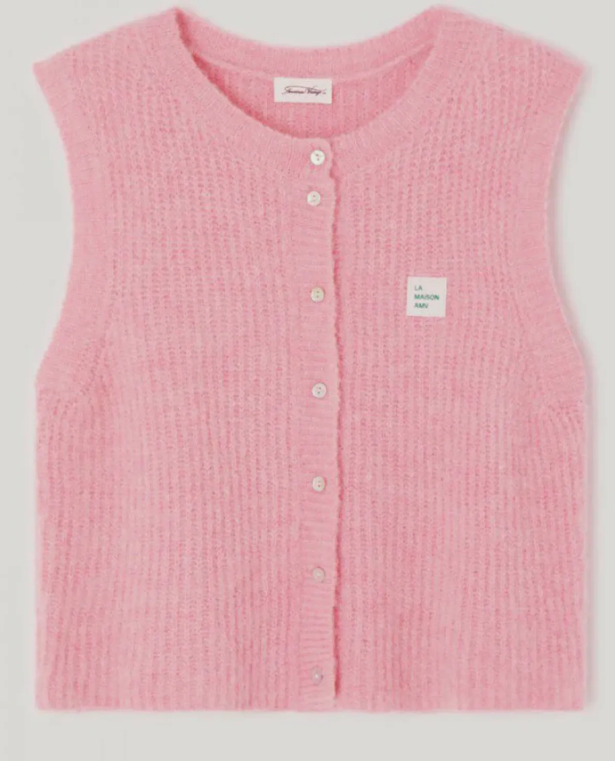 American Vintage AV East 19 SL Knit Vest in Orchid Chine