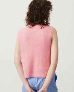 American Vintage AV East 19 SL Knit Vest in Orchid Chine