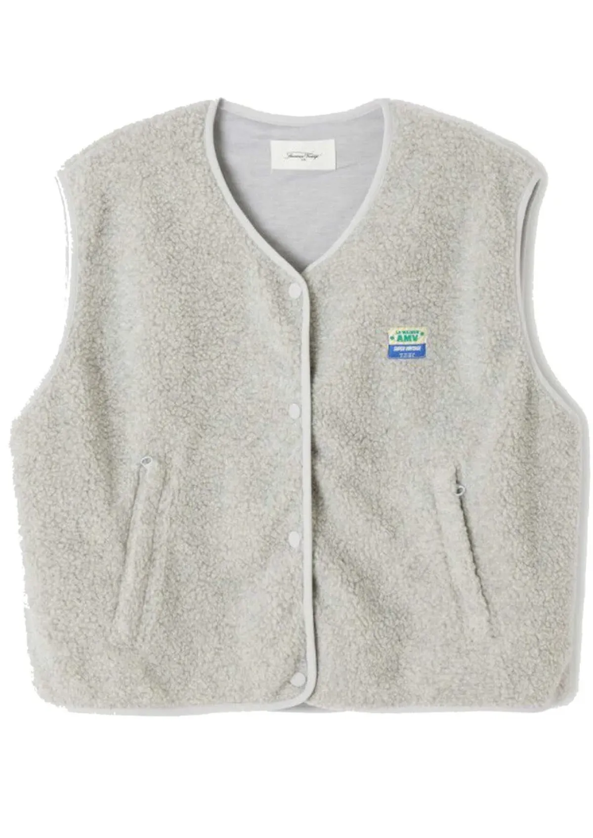 American Vintage AV Hoki Fleece in Grey Melange