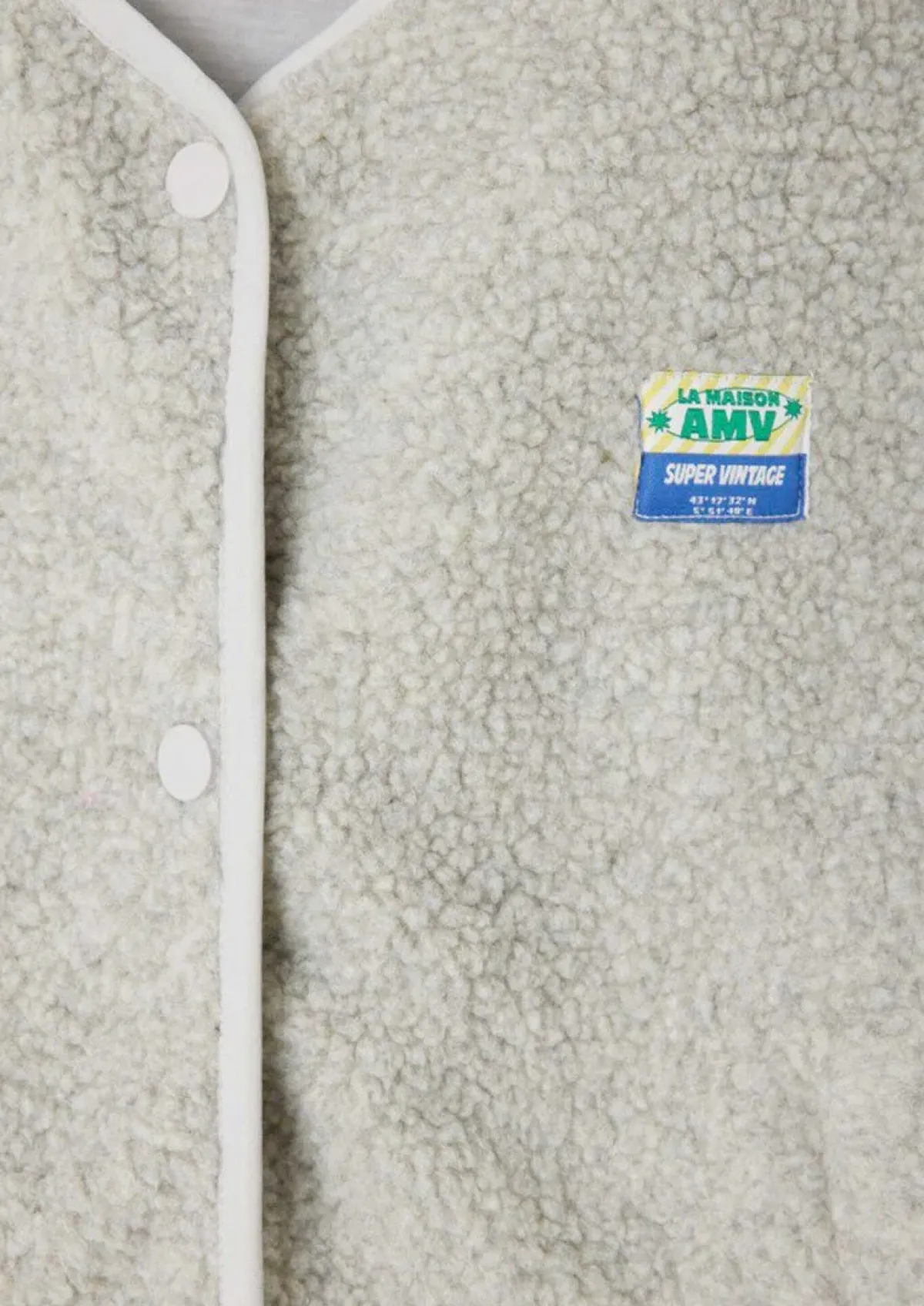 American Vintage AV Hoki Fleece in Grey Melange