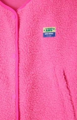 American Vintage AV Hoki Fleece in Pink Acid