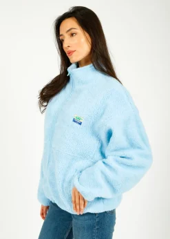 American Vintage AV Hoki Fleece Jacket in Polar Blue