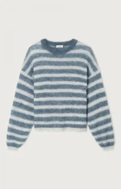 American Vintage AV Nenbay Stripe Knit in Polar, Tornado
