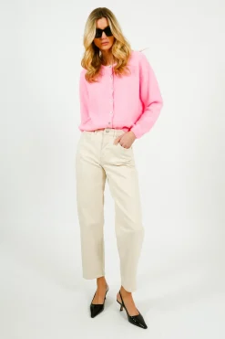 American Vintage AV Vitow Knit Cardi in Rose Chine