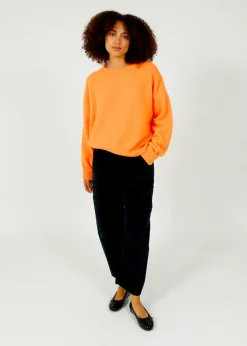 American Vintage AV Vitow Knit in Carrot Fluro