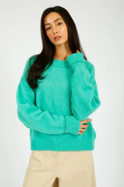 American Vintage AV Vitow Knit Jumper in Riviera Chine