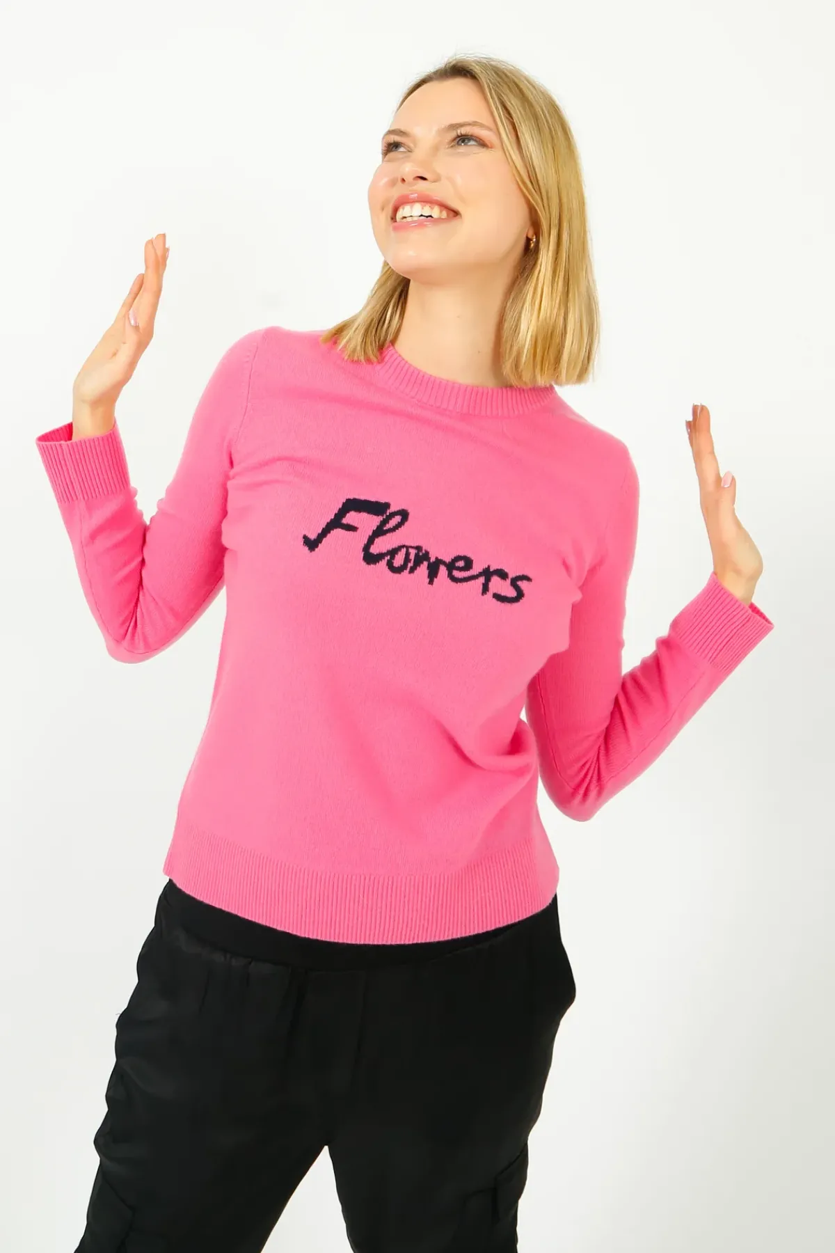 Bella Freud BF Flower Jumper in Pink