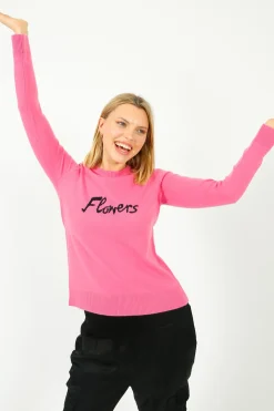 Bella Freud BF Flower Jumper in Pink
