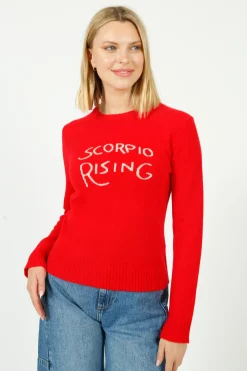 Bella Freud BF Scorpio Rising Jumper in Red