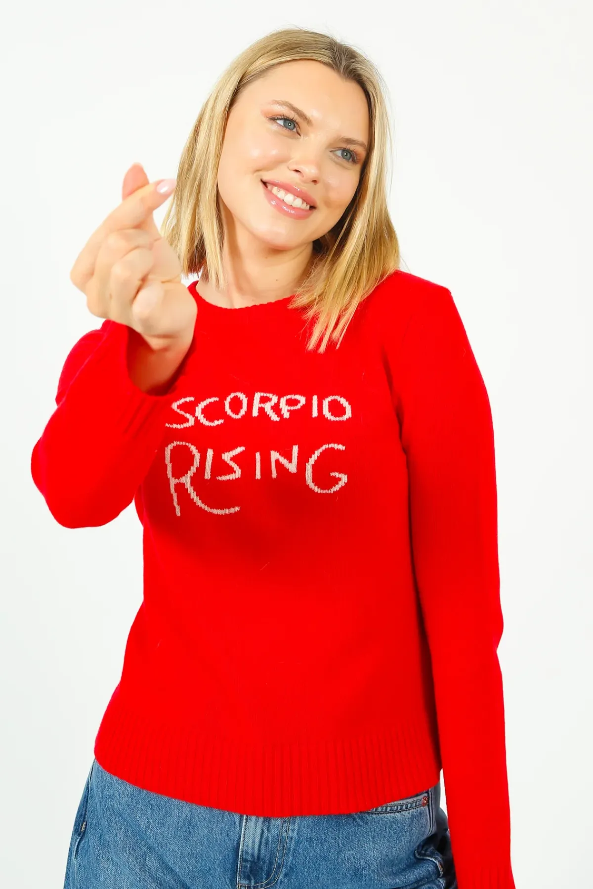 Bella Freud BF Scorpio Rising Jumper in Red
