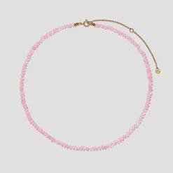 Bon Bon Jewellery Club BON BON Baby Pink Fire Opal Necklace