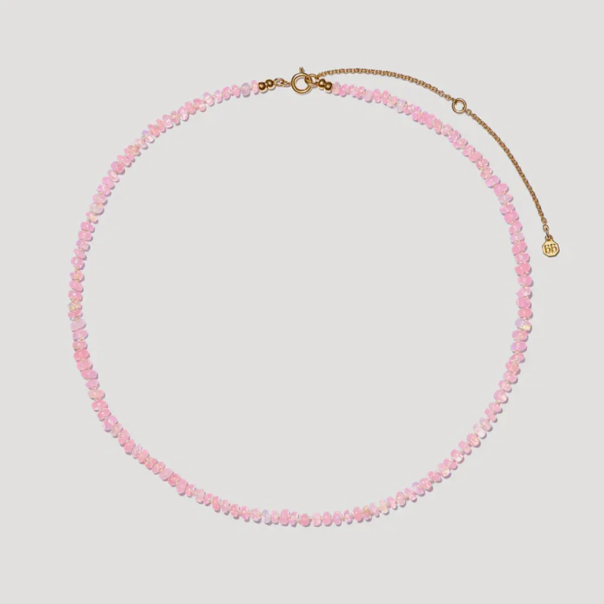 Bon Bon Jewellery Club BON BON Baby Pink Fire Opal Necklace
