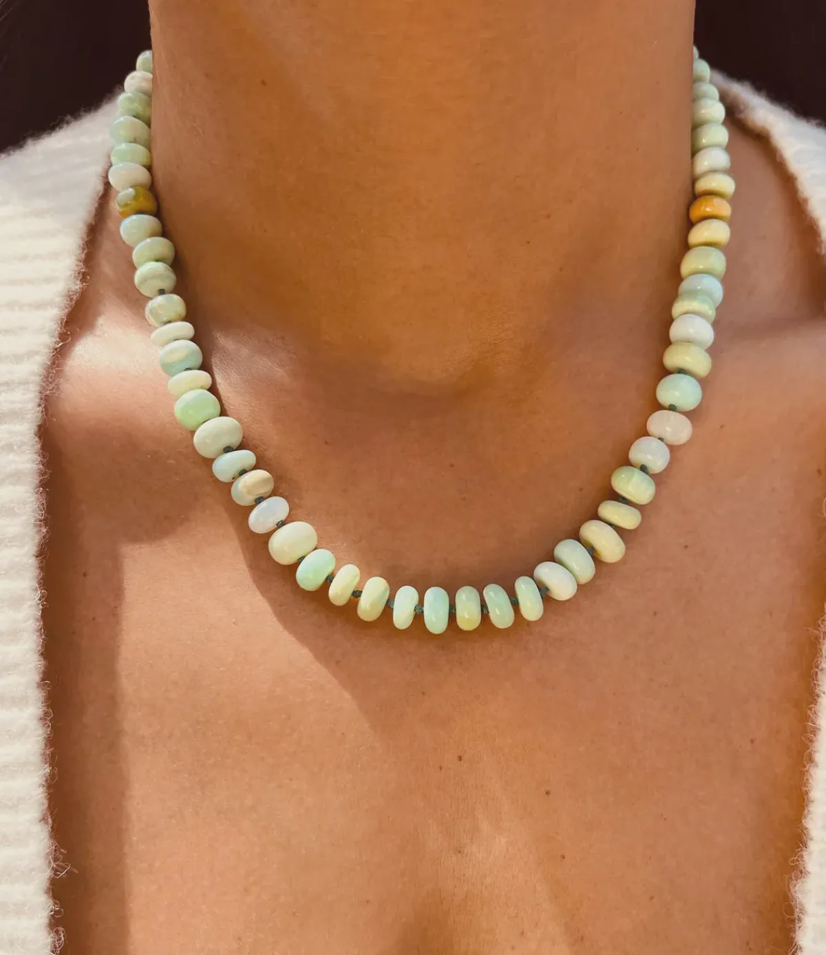 Bon Bon Jewellery Club BON BON Green Opal Wellness Necklace