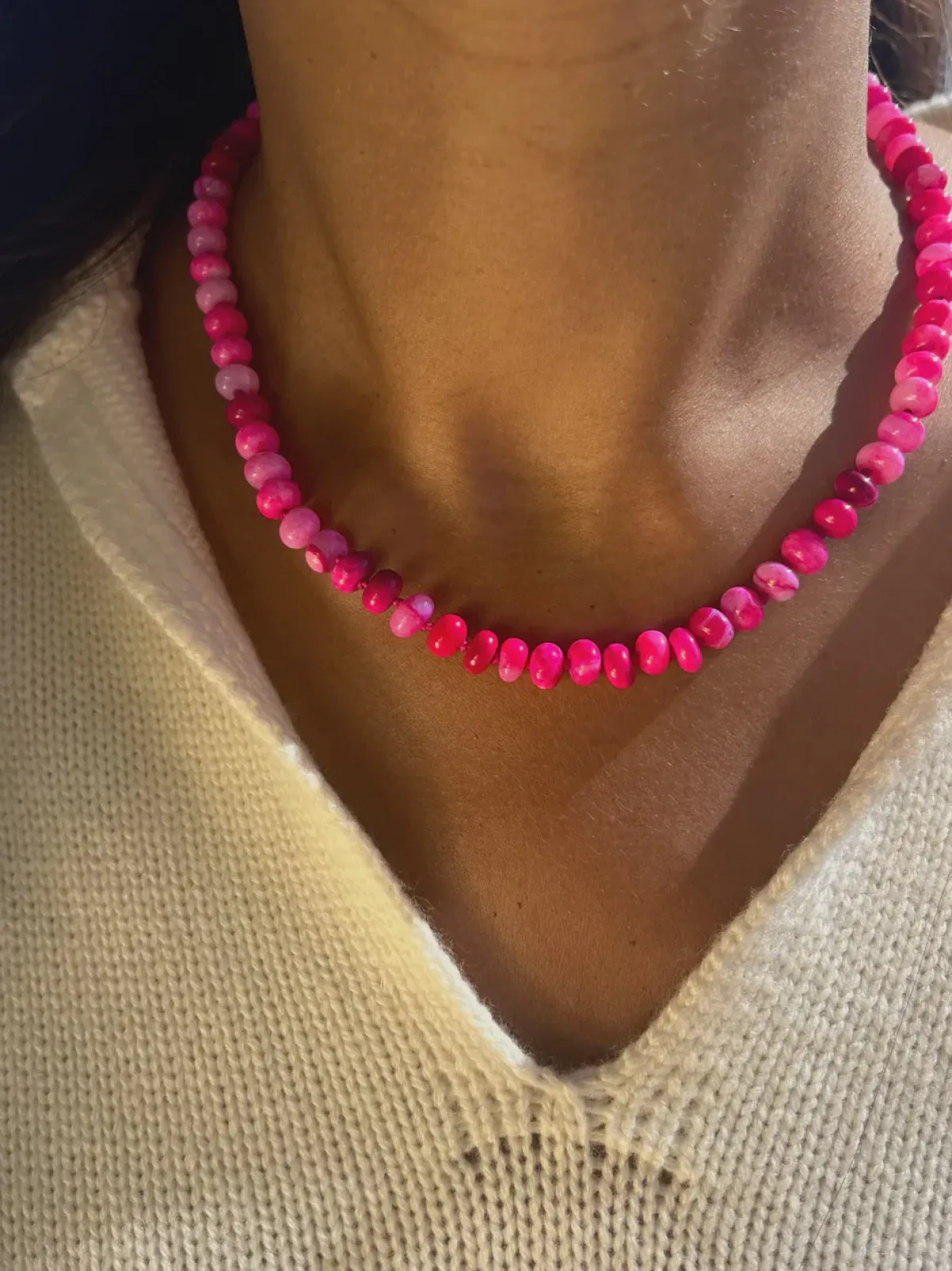 Bon Bon Jewellery Club Bon Bon Malibu Pink Opal Necklace