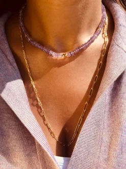 Bon Bon Jewellery Club BON BON Paper Clip Chain in Gold