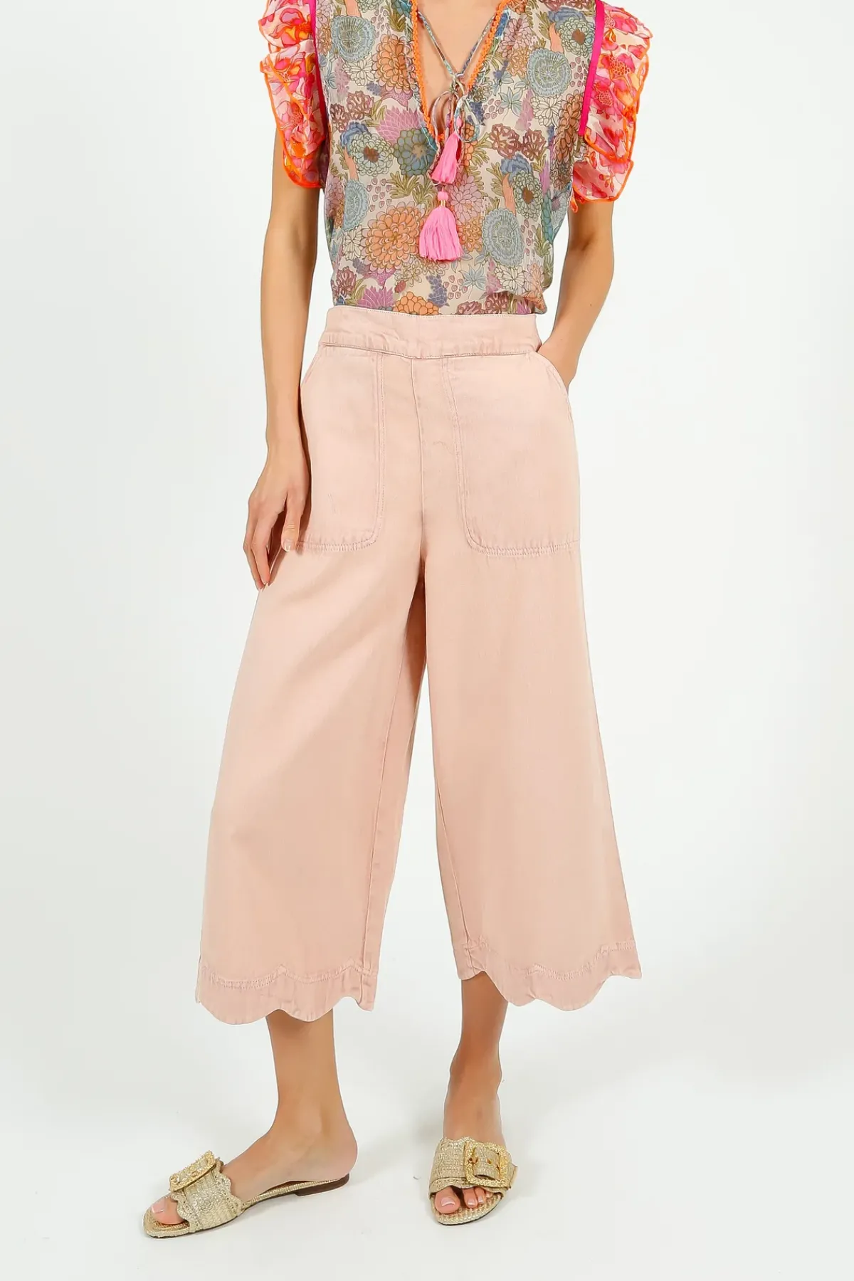 Bonte Aide Trouser in Chalk Pink