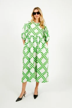 Bonte Briony Dress in Apple Green