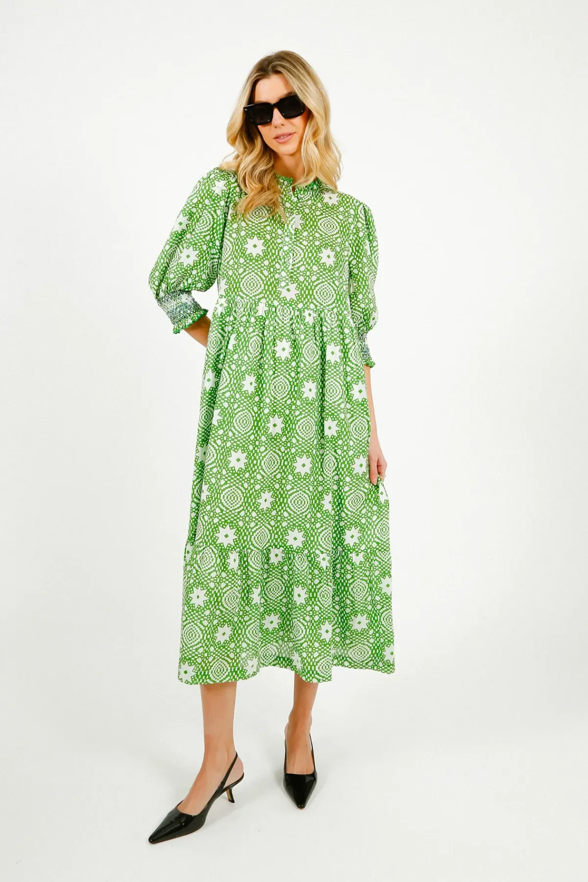 Bonte Loane Dress in Apple Green