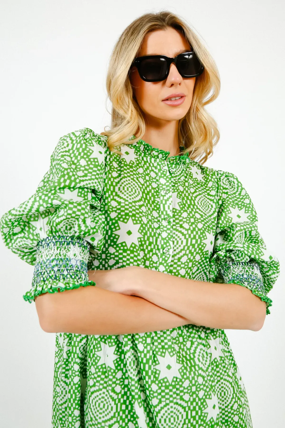 Bonte Loane Dress in Apple Green