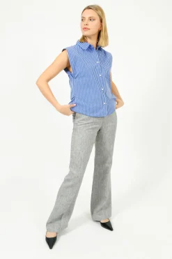 Bellerose BR Galice Striped Shirt in Blue