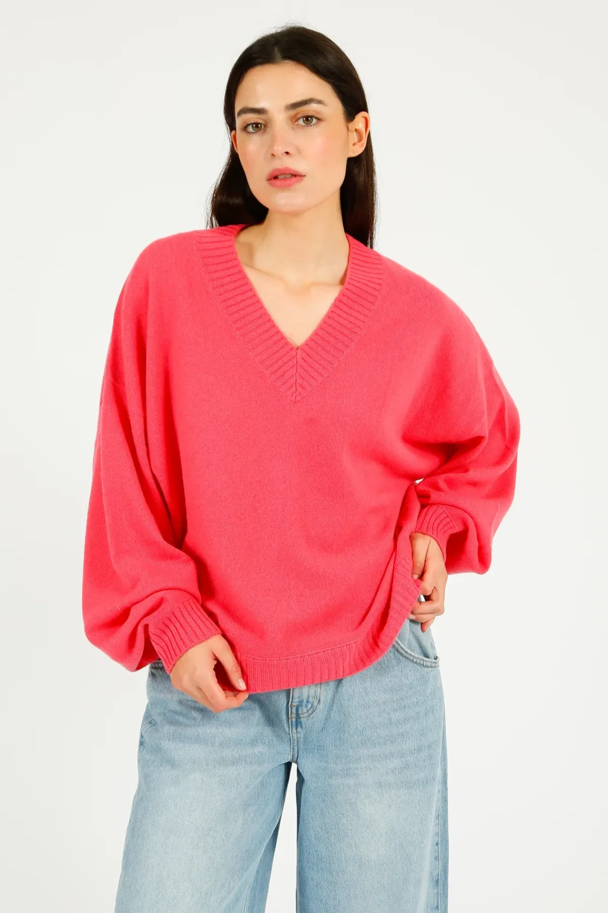 Colorush C-RUSH Sanita Oversized V in Rosebloom