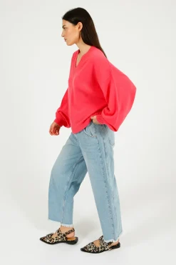 Colorush C-RUSH Sanita Oversized V in Rosebloom