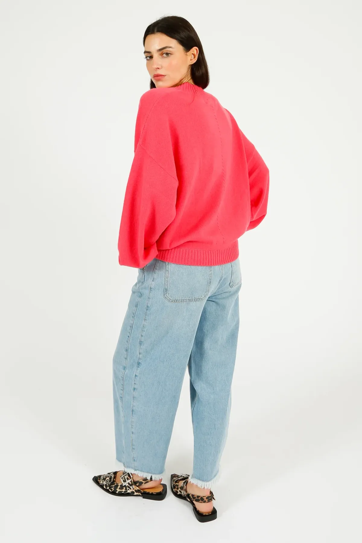 Colorush C-RUSH Sanita Oversized V in Rosebloom