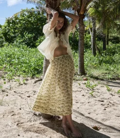 Doen Marcie Skirt in Citron Rosier Floral