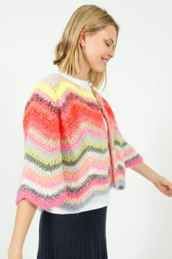 Dawn X Dare Du0026D Ginza Cardigan in Bold Multi