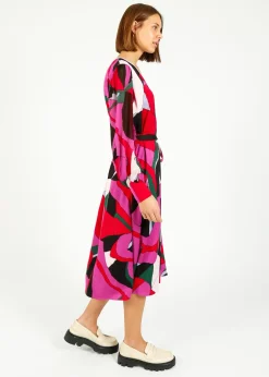 Diane Von Furstenberg DVF Abel Dress in Tendu Huge