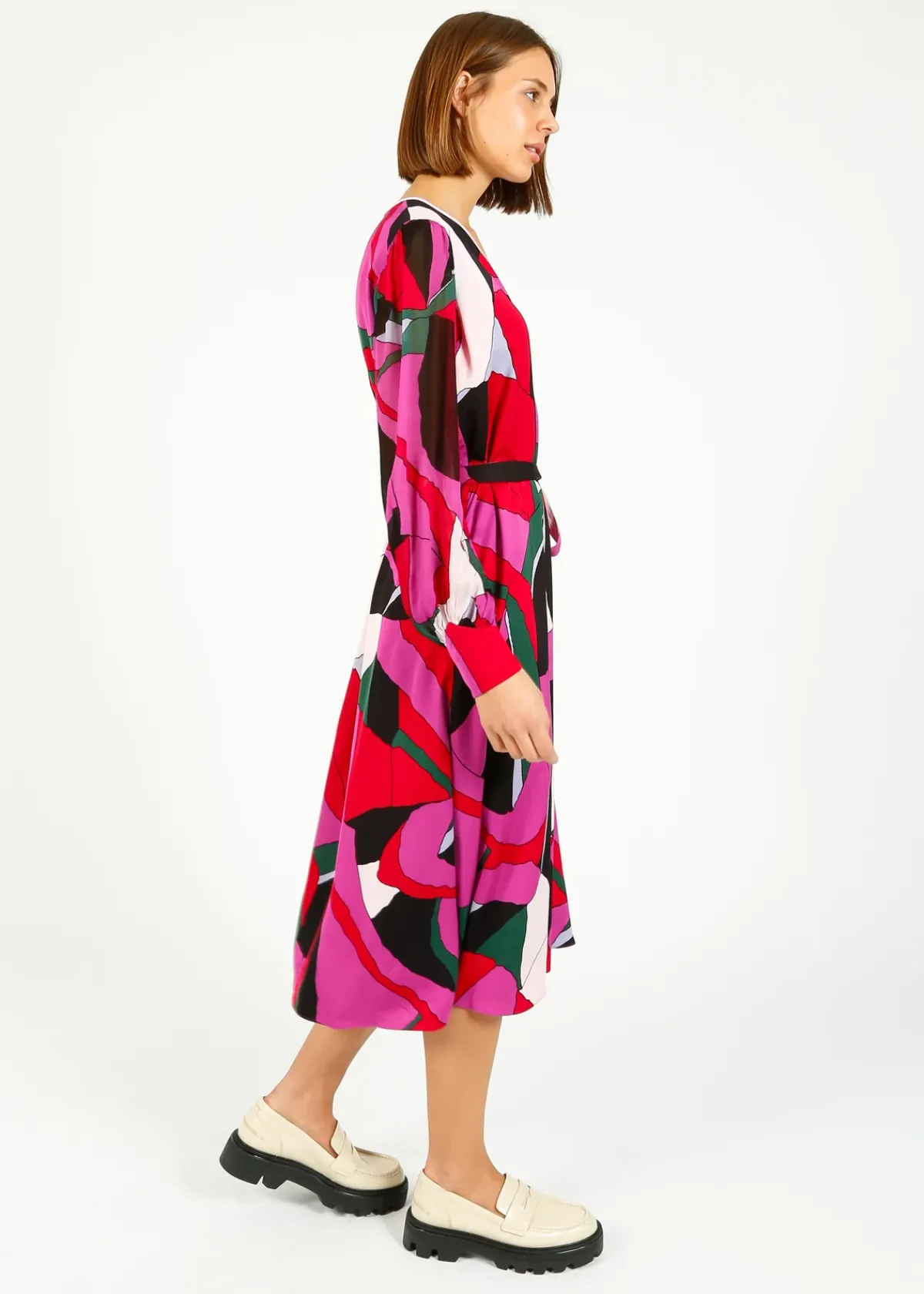 Diane Von Furstenberg DVF Abel Dress in Tendu Huge