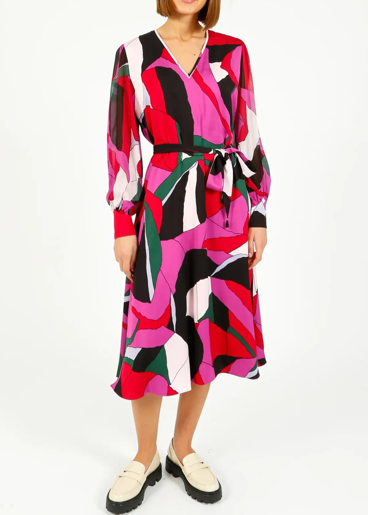 Diane Von Furstenberg DVF Abel Dress in Tendu Huge