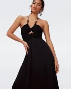 Diane Von Furstenberg DVF Caty Dress in Black