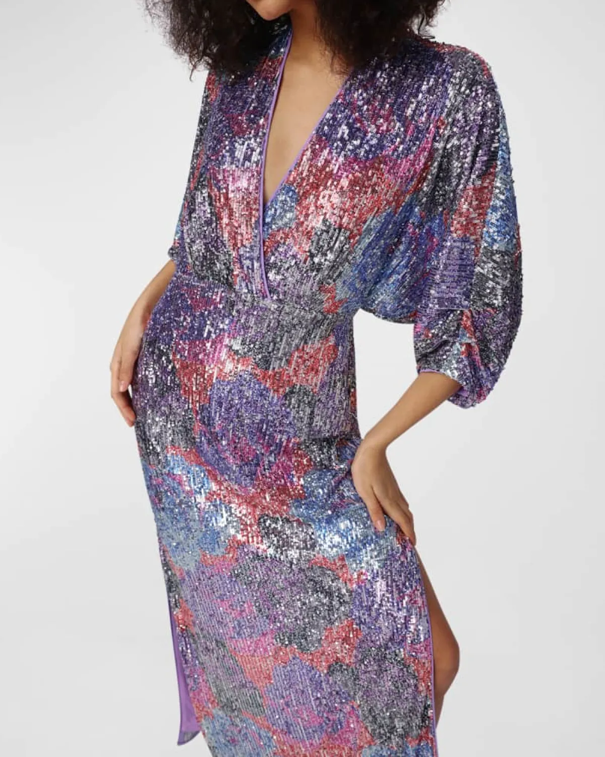 Diane Von Furstenberg DVF Jessel Dress in Rose Blue