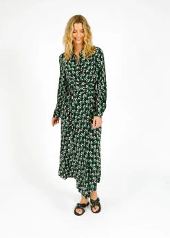 Diane Von Furstenberg DVF Tori Dress in Chains Spots Black