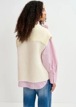 Essentiel Antwerp EA Geologic SL Jacket in Off White