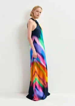 Essentiel Antwerp EA Halinki Knot Maxi Dress in Dark Sapphire