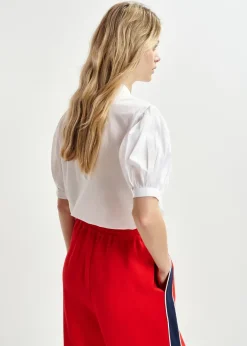 Essentiel Antwerp EA Hamadeus Ruffle Detail Shirt in White